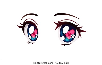 Cute Anime Girl Eyes Drawing gambar ke 8