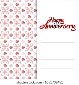 Happy Aniversary Files With A Elegent Design Vector