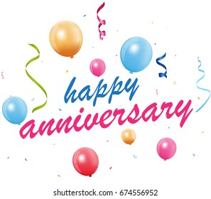 Happy Anniversary Text Images, Stock Photos & Vectors | Shutterstock