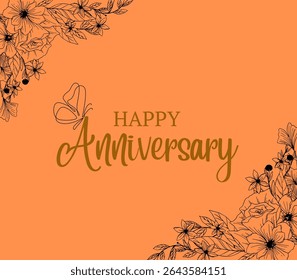 Happy Anniversary banner, poster in HD quality