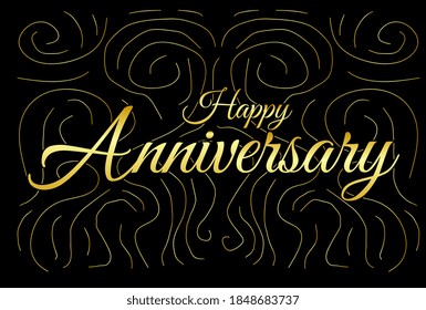 Happy Anniversary Beautiful greeting card poster