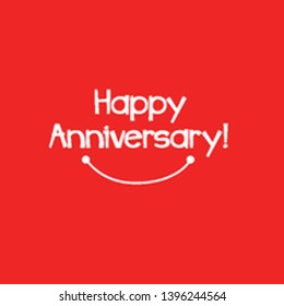 happy anniversary, beautiful smile greeting card background or banner
