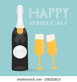 Happy anniversary card.