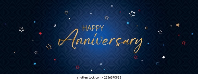 happy anniversary card on white background	