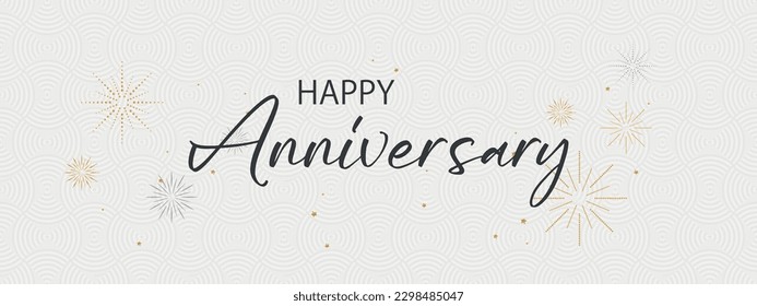 happy anniversary card on white background	