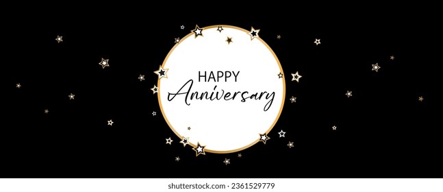 happy anniversary card on white background	