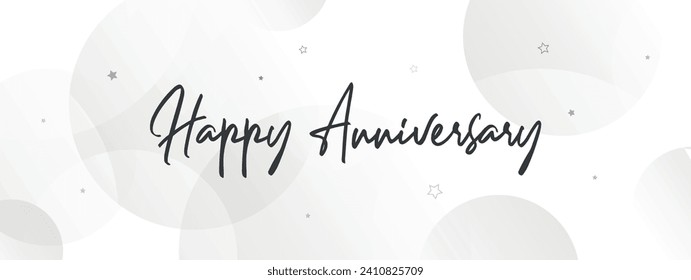 happy anniversary card on white background	