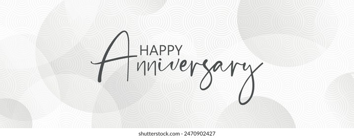 happy anniversary card on white background	