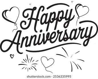 Happy Anniversary Celebration Graphic design