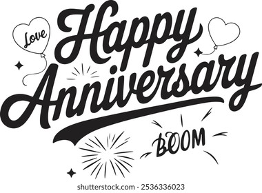 Happy Anniversary Celebration Graphic design