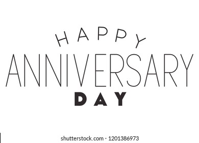 happy anniversary day isolated icon
