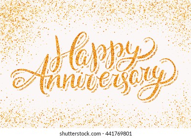 Happy Anniversary. Greeting card.