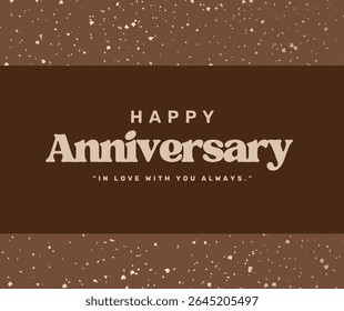 Happy anniversary greeting card vector illustration 