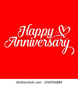 Happy anniversary logo design or anniversary vector script design 