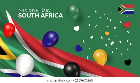 Happy Anniversary National Day Of South Africa. Banners. Flyer Design. Poster