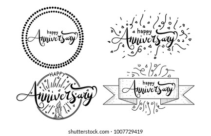 Happy Anniversary Template Set
