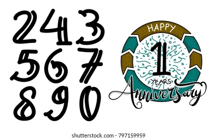 Happy Anniversary Template Vector