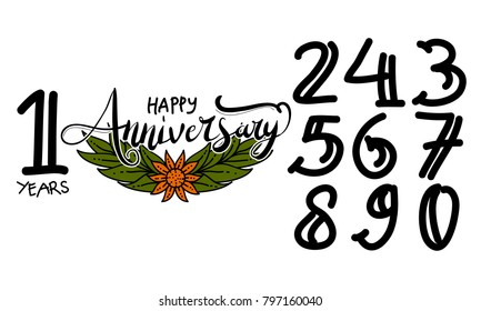 Happy Anniversary Template Vector