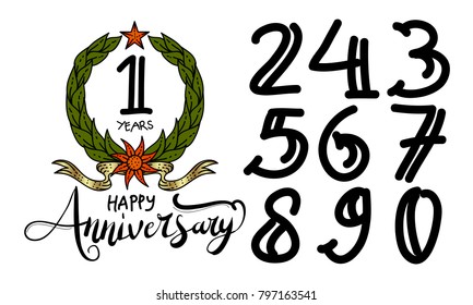 Happy Anniversary Template Vector