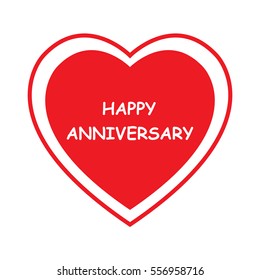 Happy Anniversary Text Stock Vector (Royalty Free) 556958716