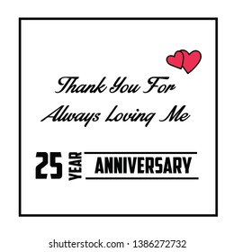 Happy Anniversary Vector Template Design Illustration