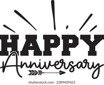 Happy Anniversary wishes t-shirt design