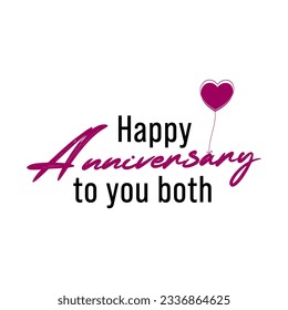 Happy anniversary to you both. Friends, Family Anniversary Card. 
