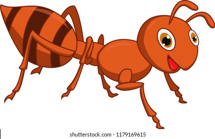 Happy Ant Cartoon Stock Vector (Royalty Free) 1179169615