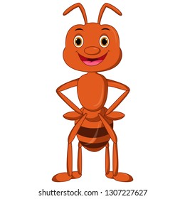 Happy ant cartoon