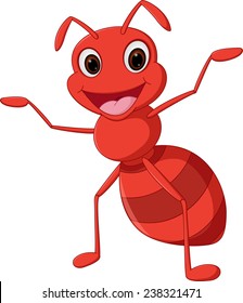 Happy Ant Cartoon 