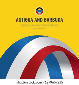 Happy Antigua And Barbuda Independence Day Vector Design Illustration Template. 