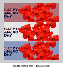 Happy Anzac day Vector illustration
