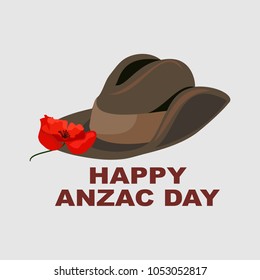 Happy Anzac day Vector illustration
