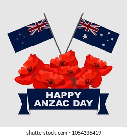 Happy Anzac Day Vector Illustration