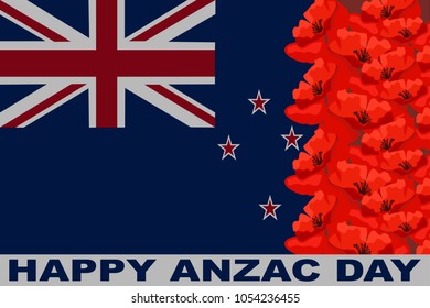 Happy Anzac Day Vector Illustration