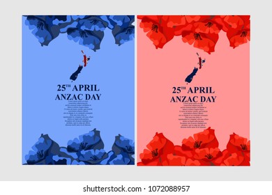 Happy Anzac Day Vector Illustration