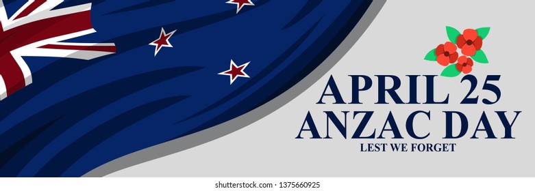 Happy Anzac Day Vector Illustration. Suitable for greeting card, poster and banner