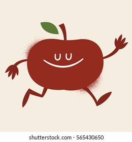 Happy apple