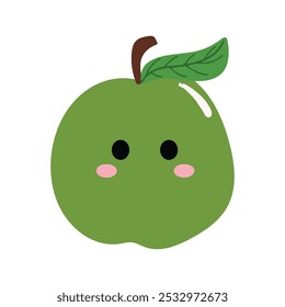 Happy apples character cartoon design