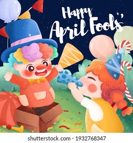 Happy April Fools‘ Day， Clown