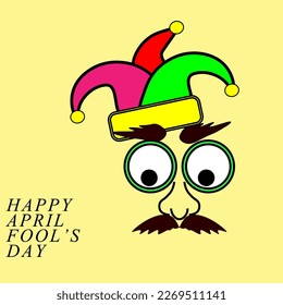Happy april foll's day!
face with glasses and mustache.