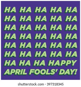 Happy April Fools' Day Text Concept Design