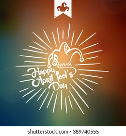 Happy April Fools' Day typographical background