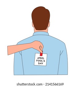 Happy april fools day. Vector image