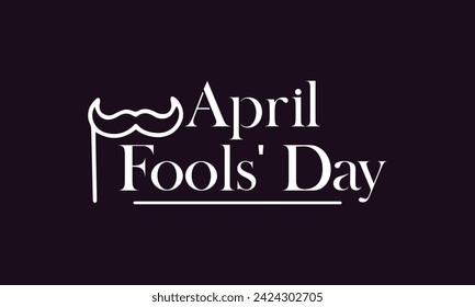 Happy Aprils' Fool Day Text Design And Colorful Background