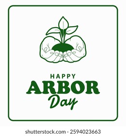 happy arbor day vector illustration
