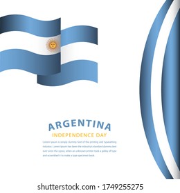 Happy Argentina Independence Day Celebration Vector Template Design Illustration