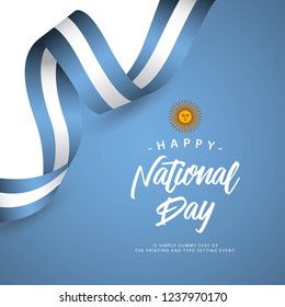 Happy Argentina National Day Vector Template Design Illustration