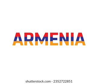 Happy Armenia Independence day, Armenia Independence day, Armenia, Armenia Day, 21 September, 21st September, Independence, National Day, National Flag, Flag, Typographic Design Creative Concept Icon