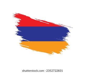 Happy Armenia Independence day, Armenia Independence day, Armenia, Armenia Flag, 21st September, 21 September, Independence, National Day, Brush Style Flag, Typographic Design Creative Concept Icon